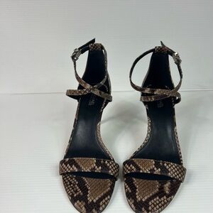 Michael Kors Brown Snakeskin Heels